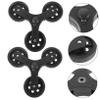 Stair-Climbing Cart Wheels, 1 Pair of Plastic Triangular Wheels view 3