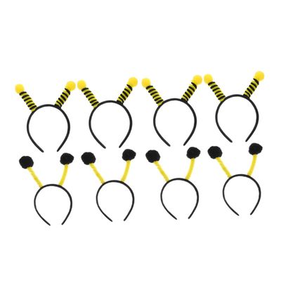 SAFIGLE 8-Pack Fabric Bee Antenna Headbands for Cosplay and Parties