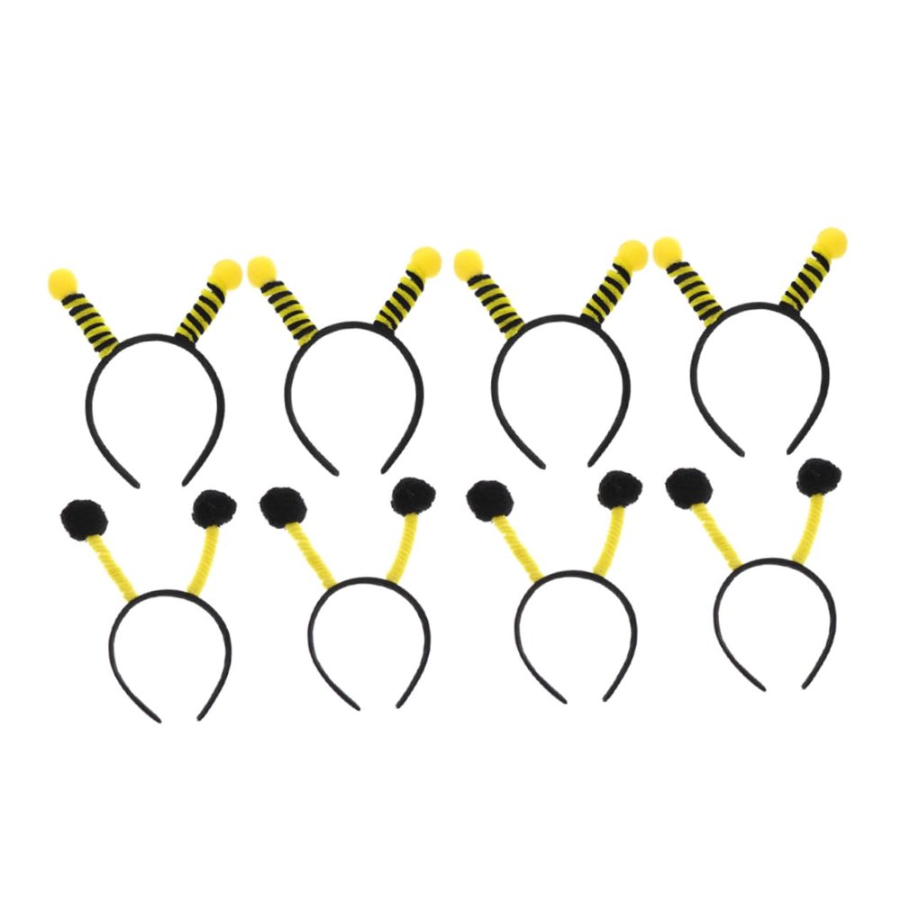 SAFIGLE 8-Pack Fabric Bee Antenna Headbands for Cosplay and Parties