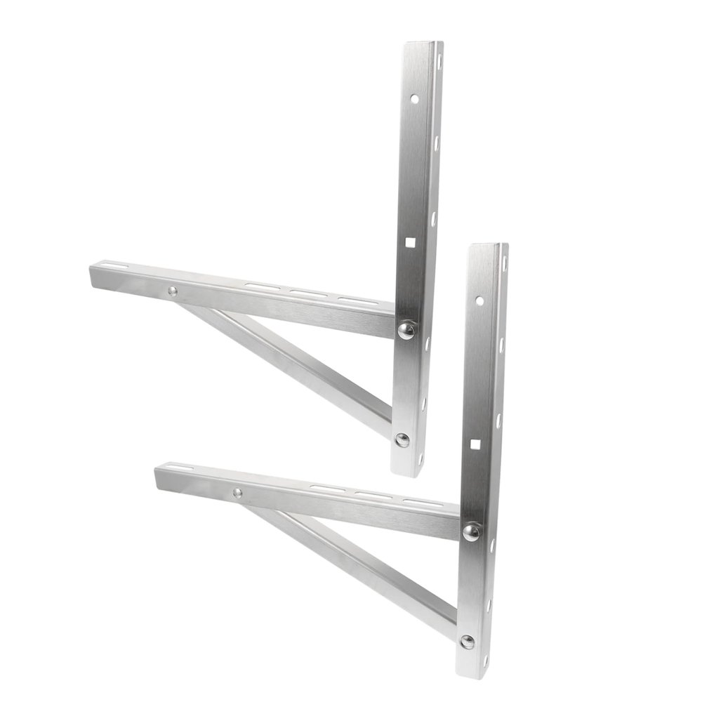 GLEAVI 2-Pack Stainless Steel Folding Air Conditioner Brackets