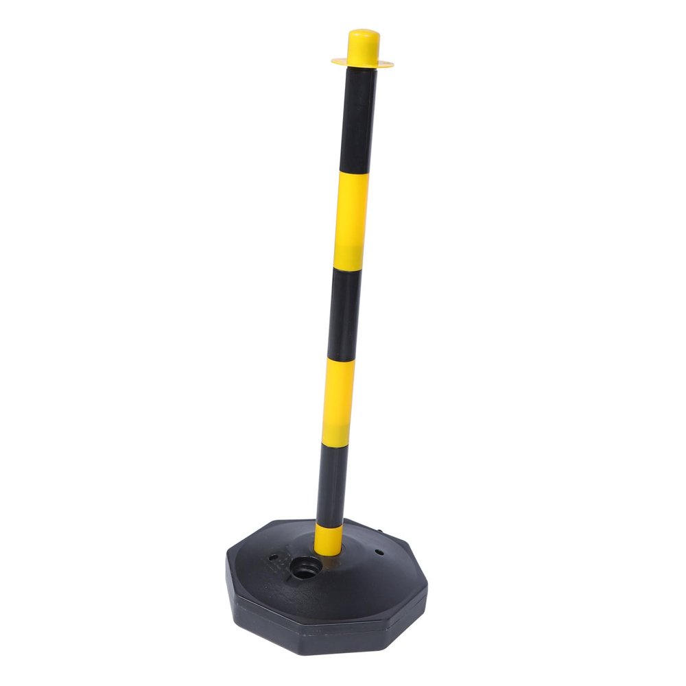 Cabilock 2-Pack Water-Fillable Warning Posts, Yellow and Black