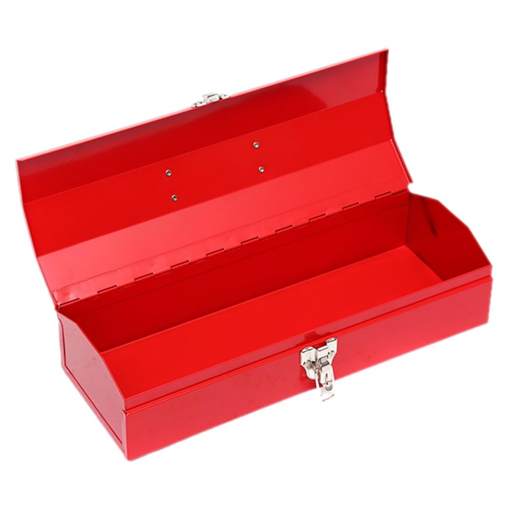 Lurrose Red Cold-Rolled Steel Toolbox with Practical Storage
