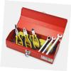 Lurrose Red Cold-Rolled Steel Toolbox with Practical Storage view 2
