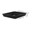Parliky Square Plant Saucers, 36.5 cm, 2-Pack, PP Plastic, Weather-Resistant view 2