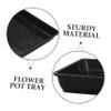 Parliky Square Plant Saucers, 36.5 cm, 2-Pack, PP Plastic, Weather-Resistant view 3