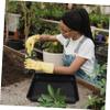 Parliky Square Plant Saucers, 36.5 cm, 2-Pack, PP Plastic, Weather-Resistant view 4