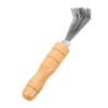 Gadpiparty Stainless Steel Flower Frog Cleaning Rake with Wooden Handle view 1