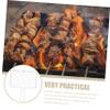 Toddmomy Heavy-Duty Iron Grill Basket for Fish and Steak view 3