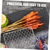 Toddmomy Heavy-Duty Iron Grill Basket for Fish and Steak view 4