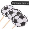 IMIKEYA 60-Piece Football Cake Toppers view 3