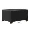 IUCUHE 260 x 190 x 55 cm Outdoor Furniture Cover, 420D Oxford Fabric, Waterproof, Black/Silver view 1