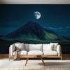 Mountain Night Sky Landscape Photo Wallpaper, Moon Pattern, 250 x 175 cm, A600 view 2