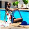 Blue Neoprene Pool Handrail Cover view 2