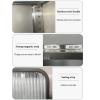 Stainless Steel Wall-Mounted Kitchen Cabinet, Double Door, Adjustable Shelves, Silver, A, 150 x 30 x 70 cm view 4