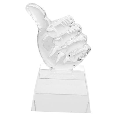 Anneome Boys' and Girls' Thumb-Shaped Crystal Trophy
