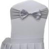 GPDNBIEU Chair Sashes with Satin Bows, Gray, 50-Pack view 1