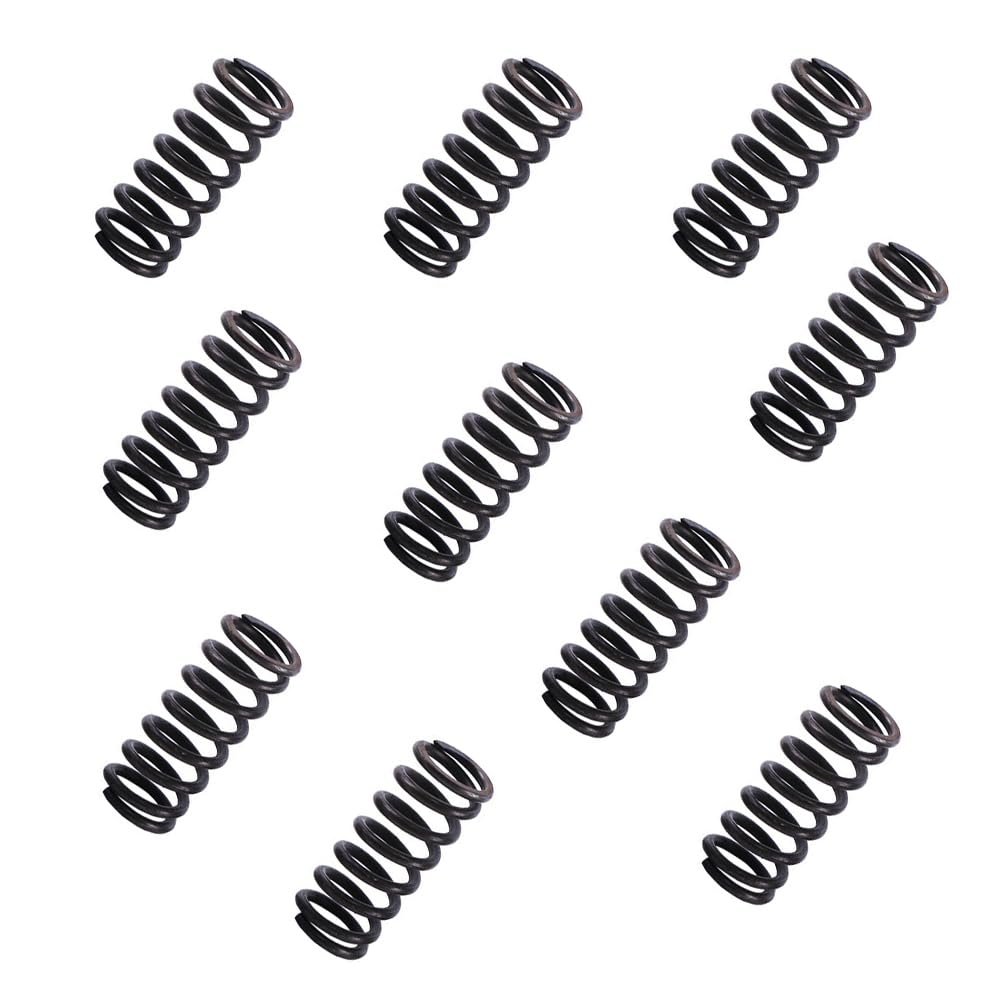 10-Pack 65Mn Steel Compression Springs, 0.3 x 4 x 15 mm