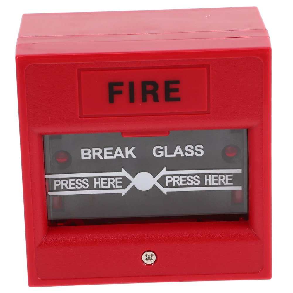 NUOBESTY Plastic Glass-Break Alarm Button with Emergency Alarm Activation