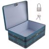 Happyyami Small Lockable Tin Storage Box view 1