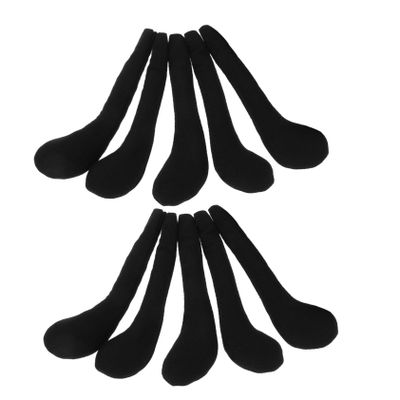 INOOMP 10-Piece Black Plush Doll Legs for DIY Doll Clothing and Crafts