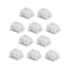 Tofficu 10-Pack Transparent Keycaps for Mechanical Keyboards, R4 Height view 1