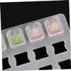 Tofficu 10-Pack Transparent Keycaps for Mechanical Keyboards, R4 Height view 2