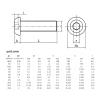 Nodrest ISO 7380 316 A4 Stainless Steel Hex Socket Screws view 2