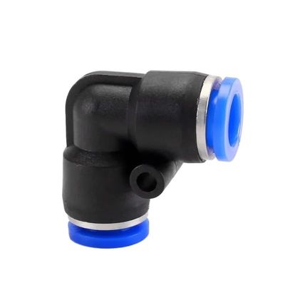 20/100-Piece 90-Degree Elbow Push-to-Connect Pneumatic Fittings, 2-Way Plastic PV Air Line Adapters
