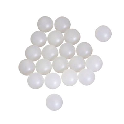 YANGC 18.3 mm Polypropylene (PP) Solid Plastic Precision Balls for Ball Valves, Bearings and Flow Meters (20 pcs)