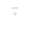 YANGC 18.3 mm Polypropylene (PP) Solid Plastic Precision Balls for Ball Valves, Bearings and Flow Meters (20 pcs) view 3