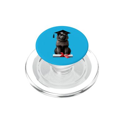 Mudi Dog Graduation Cap Training School Graduate Owner Grade PopSockets PopGrip for MagSafe