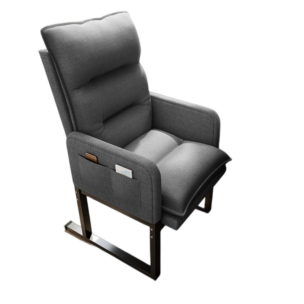 Modern Adjustable Reclining Lounge Chair Sofa, Elevated Gray