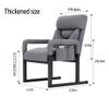 Modern Adjustable Reclining Lounge Chair Sofa, Elevated Gray view 4