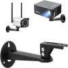 Aokicase Mini Projector/Camera Wall Mount, 360° Rotatable, Adjustable 7.8-Inch Metal Bracket, Black, 2-Pack view 4