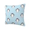 Ser Penguin and Snow Printed Decorative Polyester Pillow Cover, 20 x 20 in view 2