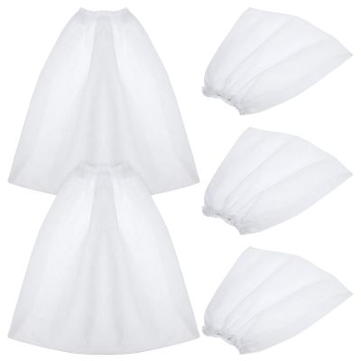 Vacuum Cleaner Bags for Nail Dust Collectors, 5-Count, Nonwoven, White