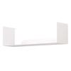 U-Shaped Floating Wall Shelf, 40 x 20 x 15 cm, White view 1