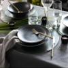 CreaTable 24414 Vesuvio Black 18-Piece Stoneware Dinnerware Set for 6, Made in Portugal view 3