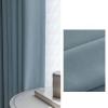 Homxi Blackout Curtains, 2 Panels, 2 x 137W x 214H cm, Solid Blue, Grommet Top view 2