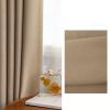 Homxi Blackout Curtains, 2 Panels, 52W x 45H in, Solid Coffee view 3