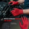 Covent Vip-er Red Men's Work Gloves, Size 9, 240-Pack - EN388 view 3