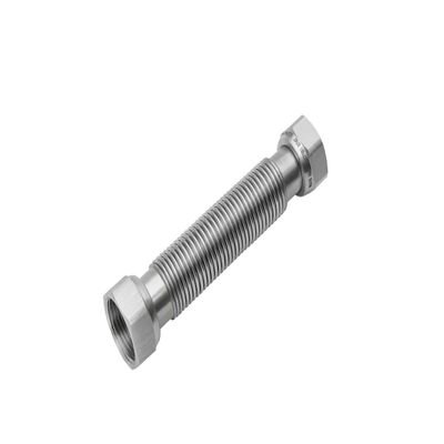 Flexo Flexible Extendable Stainless Steel Corrugated Tube with Gasket, 1", 130–220 mm, M x M