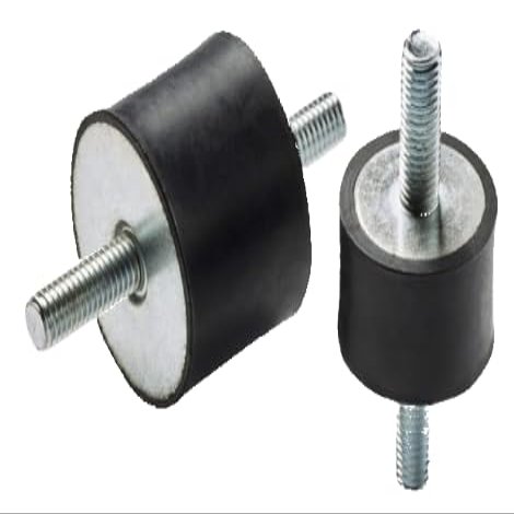 8-Pack M8 Rubber Vibration Mounts, 40 x 30 mm, Male/Male