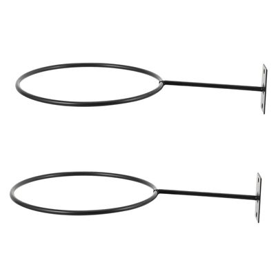 EXAOMBLE 2-Piece Iron Wall-Mounted Ball and Hat Storage Rack