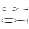 EXAOMBLE 2-Piece Iron Wall-Mounted Ball and Hat Storage Rack view 1