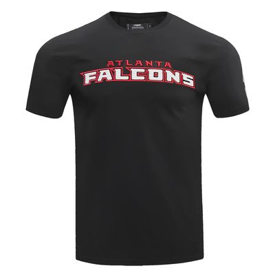 Pro Standard Men's NFL Atlanta Falcons Classic Chenille Short-Sleeve T-Shirt, Black, L