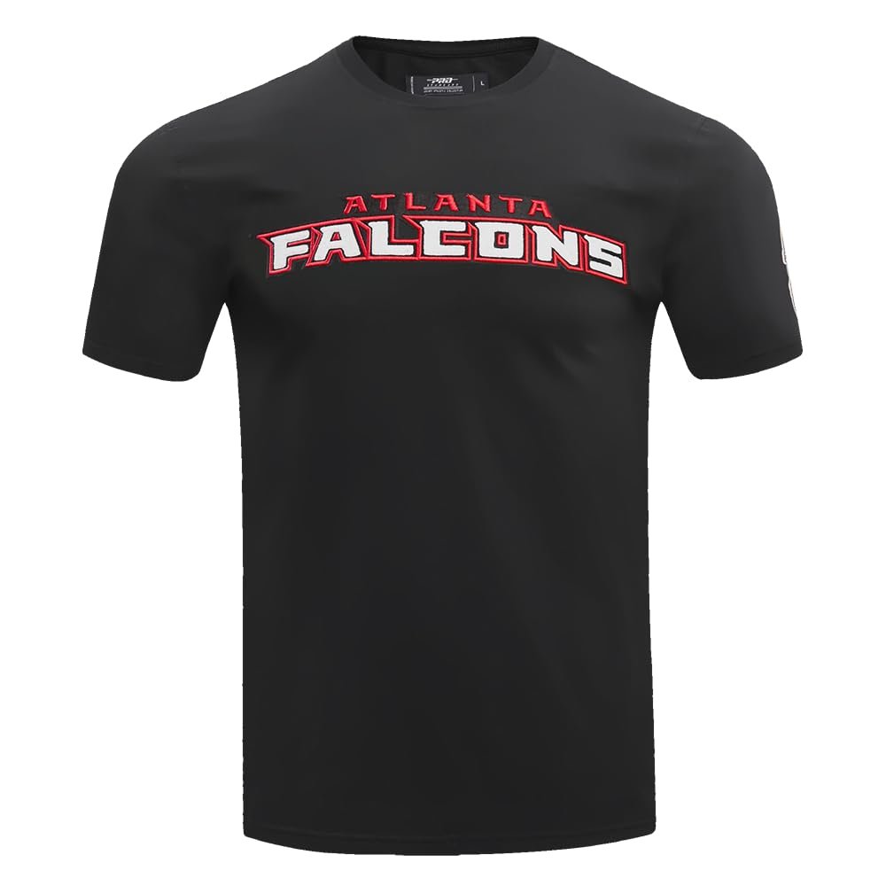 Pro Standard Men's NFL Atlanta Falcons Classic Chenille Short-Sleeve T-Shirt, Black, L