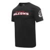 Pro Standard Men's NFL Atlanta Falcons Classic Chenille Short-Sleeve T-Shirt, Black, L view 3