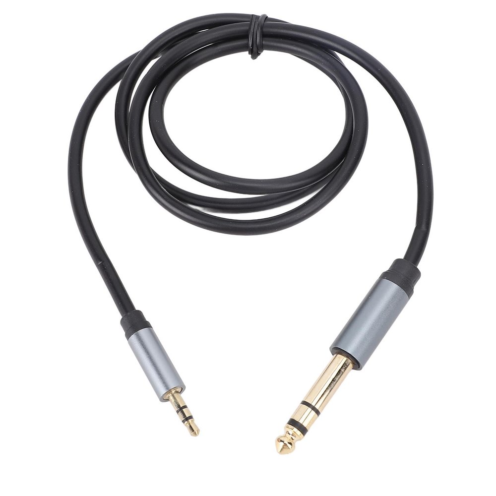 Srliya 3.5 mm to 6.35 mm Stereo Cable, 1 m, 24K Gold-Plated Plugs