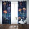 Dpvbffx Multicolor Jellyfish Curtain with Grommets, 2-Piece Set view 2